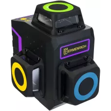 Уровень лазерный Ermenrich LV50 PRO  (505-550 Нм, IP54, 12 лучей, фиолетовый)