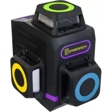 Уровень лазерный Ermenrich LV60 PRO (505-550 Нм, IP54, 12 лучей, фиолетовый)