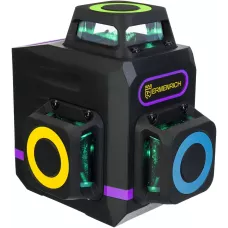 Уровень лазерный Ermenrich LV60 PRO (505-550 Нм, IP54, 12 лучей, фиолетовый)