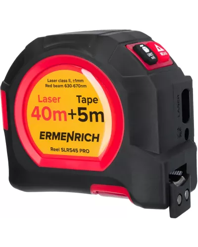 
					Рулетка с лазерным дальномером Ermenrich Reel SLR545 PRO									