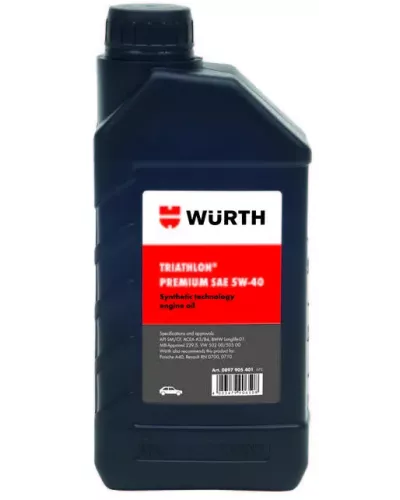 Масло моторное для легковых автомобилей TRIATHLON PERFORMANCE 5W40 - 1 л