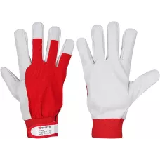 Защитные перчатки с кожаными вставками "Protect" р-р 10