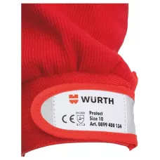 Защитные перчатки с кожаными вставками "Protect" р-р 10