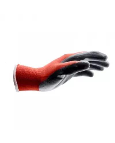 Перчатки защитные трикотажные, покрыты нитрилом, Red Nitrile, р.10