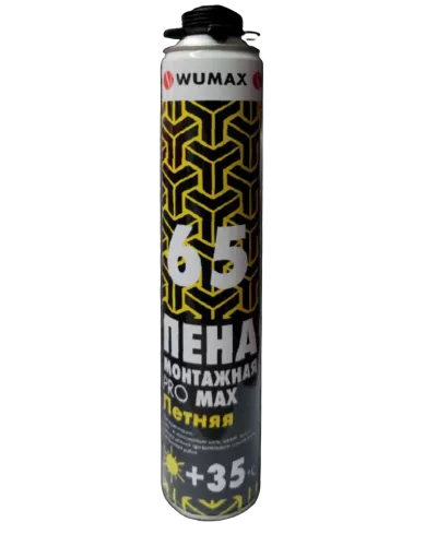 Пена монтажная Pro Max летняя, 850 мл, Wumax