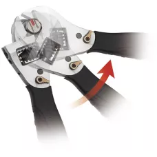 Ключ разводной с трещоткой и реверсом, 0-30мм.