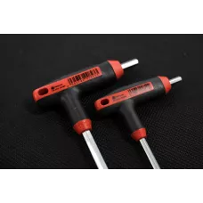 Набор угловых винтовертов Red Stripe, Т-обр., HEX, со сферической головкой, 2,5-10мм, 7 шт., WURTH