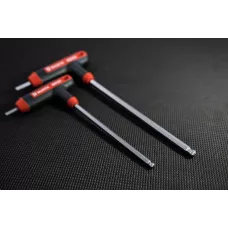 Набор угловых винтовертов Red Stripe, Т-обр., HEX, со сферической головкой, 2,5-10мм, 7 шт., WURTH