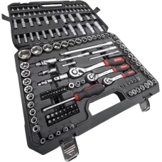 Набор инструментов 1/4, 3/8, 1/2, Red Stripe, 154 шт., WURTH