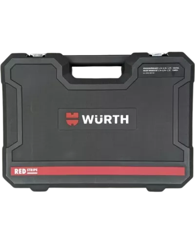 Набор инструментов 1/4, 3/8, 1/2, Red Stripe, 154 шт., WURTH