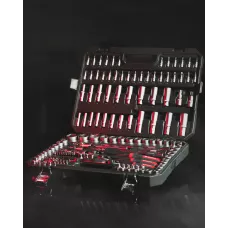 Набор инструментов 1/4, 3/8, 1/2, Red Stripe, 154 шт., WURTH