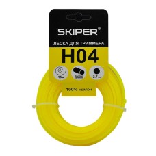 Леска SKIPER H04 (ф 2.7 мм х 15 м кругл. сеч., желт., в уп. 40 шт.)