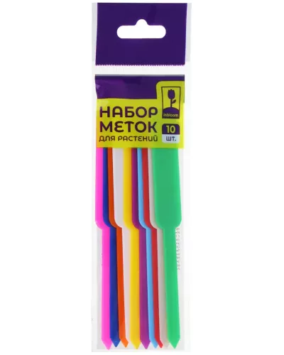 INBLOOM Набор меток для растений 10шт, 12х1.5см, пластик