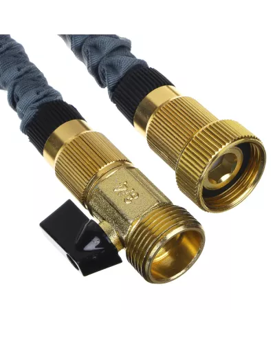 INBLOOM Шланг для полива растягивающийся, 22м, 8 реж., ТПЭ, полиэстер, алюминий, пластик