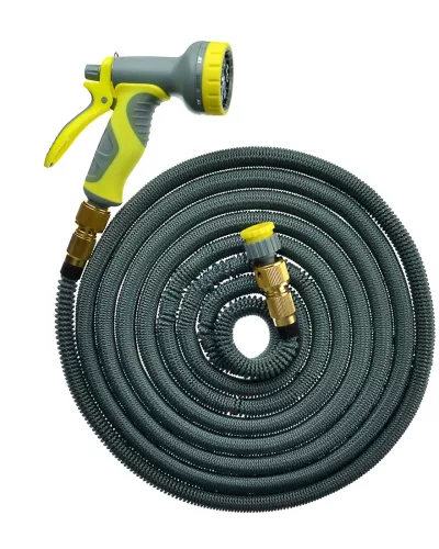 INBLOOM Шланг растягивающийся, 15м, латекс, полиэстер, латунь