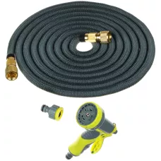 INBLOOM Шланг растягивающийся, 15м, латекс, полиэстер, латунь