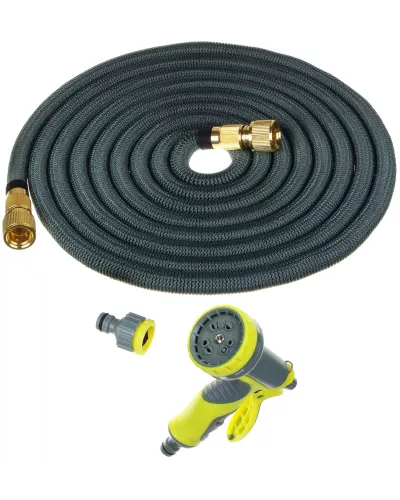 INBLOOM Шланг растягивающийся, 15м, латекс, полиэстер, латунь