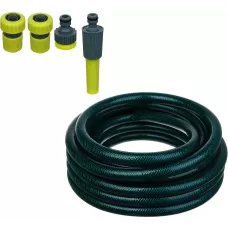 INBLOOM Набор для полива 3/4"(шланг 10м, коннектор-2шт., штуцер-1шт, наконечник-1шт) PP, PVC