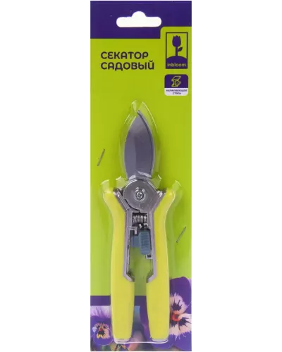 INBLOOM Секатор садовый, 15см, нерж. сталь, оцинк.покрытие, TPR