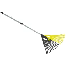 INBLOOM PROF+ Грабли телескопические 2 в 1, 24 зубьев, 53х46см, рукоять 70-120см, металл, PP