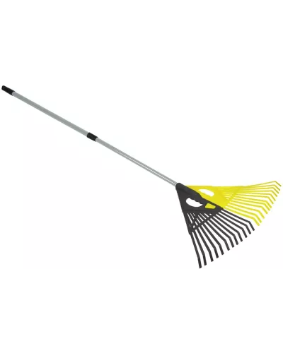 INBLOOM PROF+ Грабли телескопические 2 в 1, 24 зубьев, 53х46см, рукоять 70-120см, металл, PP