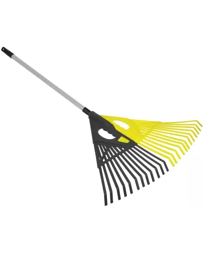 INBLOOM PROF+ Грабли телескопические 2 в 1, 24 зубьев, 53х46см, рукоять 70-120см, металл, PP