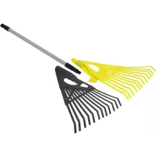 INBLOOM PROF+ Грабли телескопические 2 в 1, 24 зубьев, 53х46см, рукоять 70-120см, металл, PP