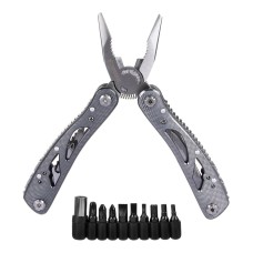 ЕРМАК Инструмент многофункц., 14 функций, 9 насадок на отвертку+адаптер, 16.5см, аллюм., нерж.,сталь