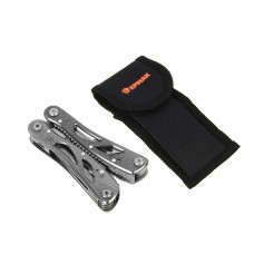 ЕРМАК Инструмент многофункц., 14 функций, 9 насадок на отвертку+адаптер, 16.5см, аллюм., нерж.,сталь