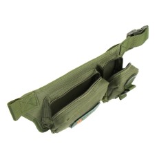 РУССО ТУРИСТО Сумка поясная тактическая, 3 отделения с разгрузочными кольцами, полиэстер