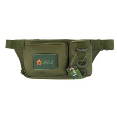РУССО ТУРИСТО Сумка поясная тактическая, 3 отделения с разгрузочными кольцами, полиэстер
