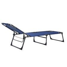 РУССО ТУРИСТО Раскладушка туристическая, до 100кг, 175х55х29см, оксфорд 600D, сталь d22мм