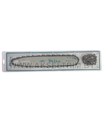 Комплект Mita шина+2 цепи для бензопилы аналог Hus 365, 15″ 28 зубов 56 звеньев шаг 3/8 1,5 38см