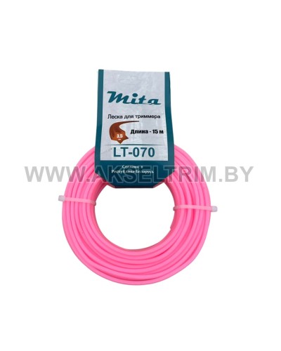 Леска для триммера MITA сечение звезда диаметр 3,5 катушка 15м
