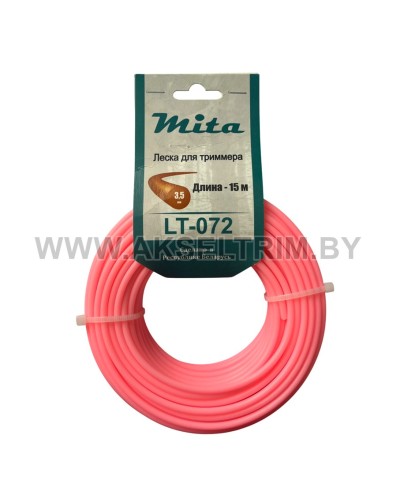 Леска для триммера MITA сечение круг диаметр 3,5 катушка 15м