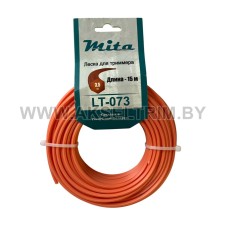 Леска для триммера MITA сечение шестигранник диаметр 3,5 катушка 15м