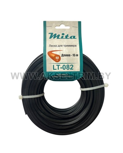 Леска для триммера MITA сечение круг диаметр 4,0 катушка 15м