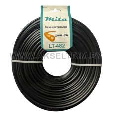 Леска для триммера MITA сечение круг диаметр 4,0 бобина 70 м