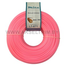 Леска для триммера MITA сечение квадрат диаметр 3,5 бобина 200м