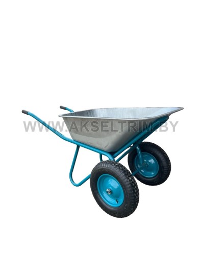 ТАЧКА СТРОИТЕЛЬНАЯ MITA 2X125 (ДО 125Л, ДО 300КГ, 2X4.80/4.00-8, ПНЕВМО, ОСЬ 20*90)