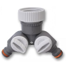 Тройник с двумя кранами