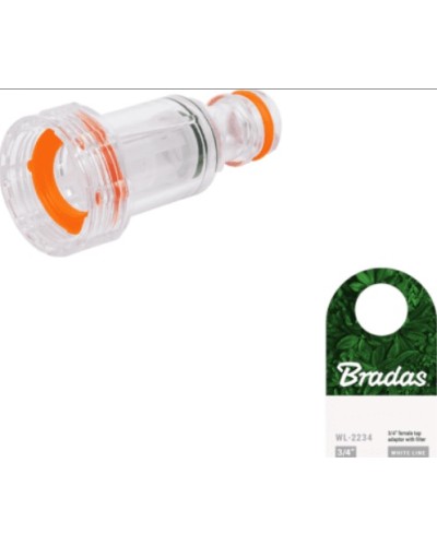 Адаптер для шланга White Line с мини-фильтром и внутр. резьбой 3/4″ прозрачный