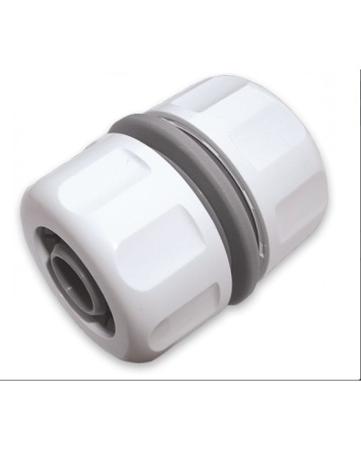 Соединитель двух шлангов ремонтный 3/4″ White Line пласт.