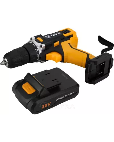 Дрель-шуруповерт аккумуляторная Deko DKCD20FU-Li SET 63-2 (063-4093)