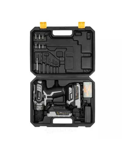 Дрель-шуруповерт аккумуляторная Deko DKCD20 Black Edition SET 3 (063-4050)