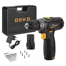 Дрель-шуруповерт аккумуляторная Deko GCD12DU3 SET6 (063-4007)