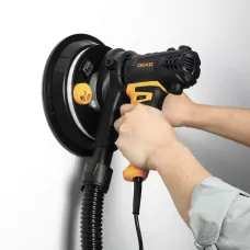 Шлифмашина эксцентриковая сетевая DEKO DKG900, 180 мм, 900 Вт, для стен и потолков, с LED подсветкой, 063-2207, 6974129103147