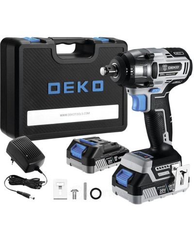 Гайковерт аккумуляторный бесщеточный Deko DKIS20 (063-4033)