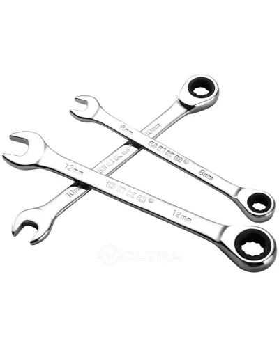  Набор комбинированных трещоточных ключей 8-19мм DEKO RW01 SET 8 (065-0549)