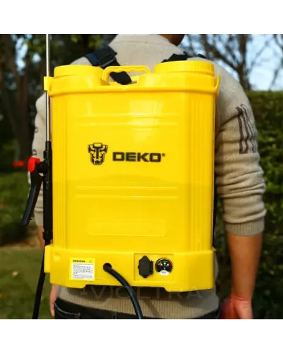 Опрыскиватель ранцевый аккумуляторный 16л Deko DKSP10 (065-0942)